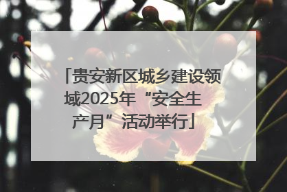 贵安新区城乡建设领域2025年“安全生产月”活动举行