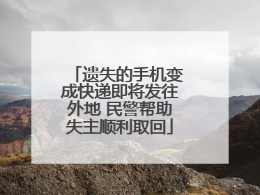 遗失的手机变成快递即将发往外地 民警帮助失主顺利取回