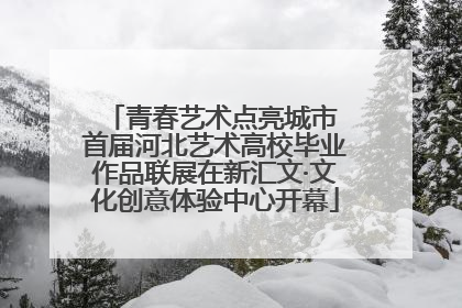 青春艺术点亮城市 首届河北艺术高校毕业作品联展在新汇文·文化创意体验中心开幕