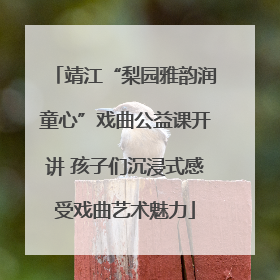 靖江“梨园雅韵润童心”戏曲公益课开讲 孩子们沉浸式感受戏曲艺术魅力