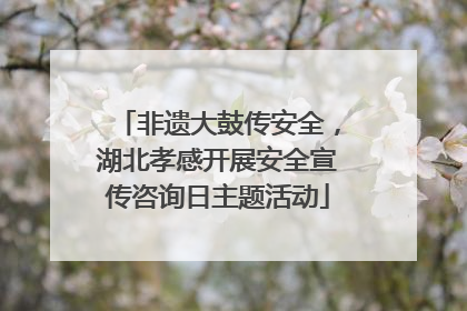 非遗大鼓传安全，湖北孝感开展安全宣传咨询日主题活动
