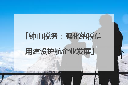 钟山税务：强化纳税信用建设护航企业发展