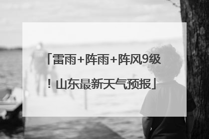 雷雨+阵雨+阵风9级！山东最新天气预报