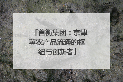 首衡集团：京津冀农产品流通的枢纽与创新者