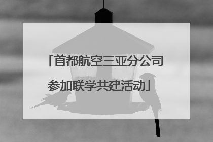 首都航空三亚分公司参加联学共建活动