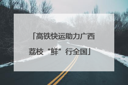 高铁快运助力广西荔枝“鲜”行全国