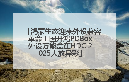 鸿蒙生态迎来外设兼容革命！国开鸿PDBox外设万能盒在HDC 2025大放异彩