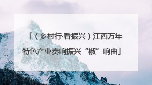 （乡村行·看振兴）江西万年特色产业奏响振兴“椒”响曲