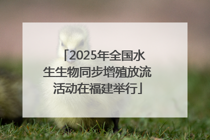 2025年全国水生生物同步增殖放流活动在福建举行