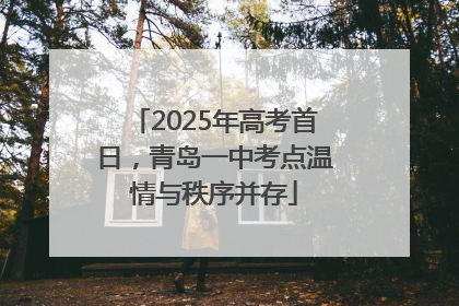 2025年高考首日，青岛一中考点温情与秩序并存