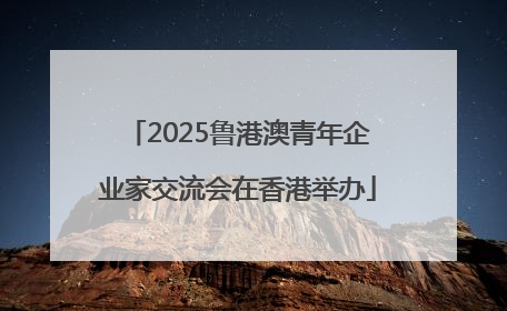 2025鲁港澳青年企业家交流会在香港举办