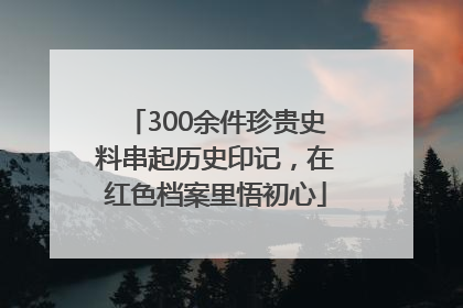 300余件珍贵史料串起历史印记，在红色档案里悟初心
