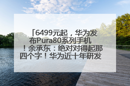 6499元起，华为发布Pura80系列手机！余承东：绝对对得起那四个字！华为近十年研发投入12490亿元