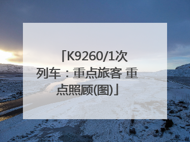 K9260/1次列车：重点旅客 重点照顾(图)