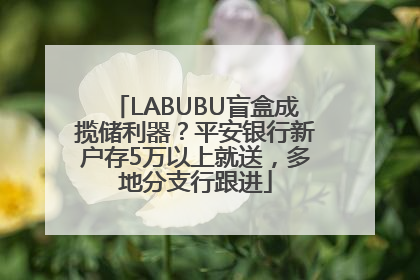 LABUBU盲盒成揽储利器？平安银行新户存5万以上就送，多地分支行跟进