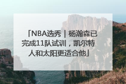 NBA选秀｜杨瀚森已完成11队试训，凯尔特人和太阳更适合他